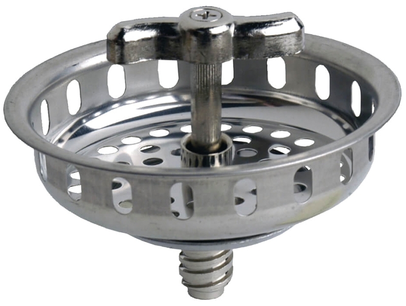 STRAINER BASKET 3-1/2 CHROME  