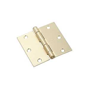 HINGE DOOR STN BRASS 3-1/2IN  