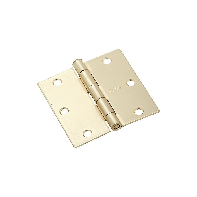 HINGE DOOR STN BRASS 3-1/2IN  