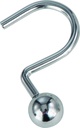 HOOK CURTAIN BALL CHROME      