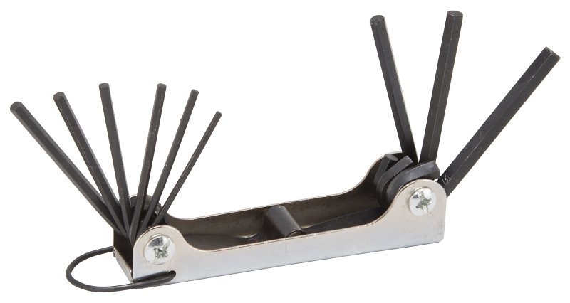 KEY HEX SET 9PC SAE FOLD-UP   