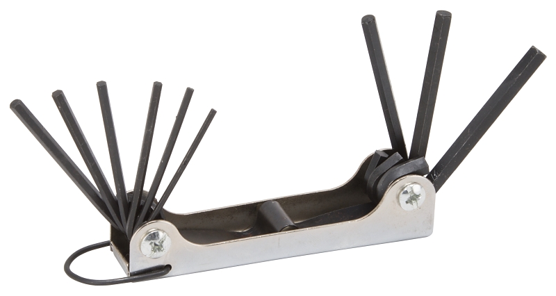 KEY HEX SET 9PC SAE FOLD-UP   