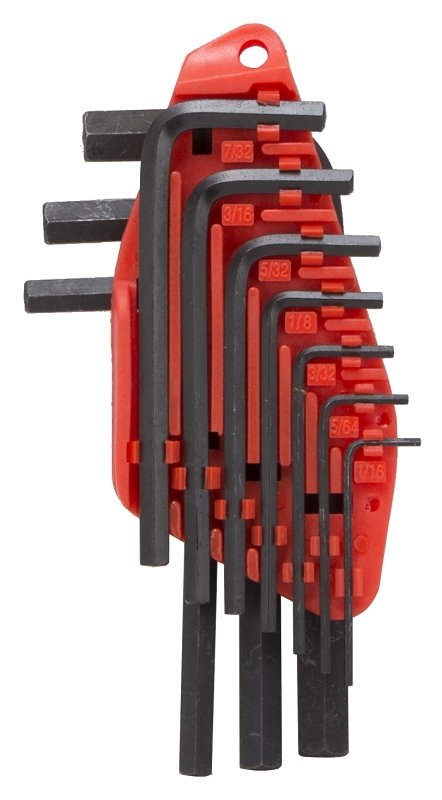 KEY HEX SET 10PC SAE SHORT ARM