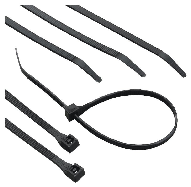 [1077411] CABLE TIE UV BLACK 8IN        