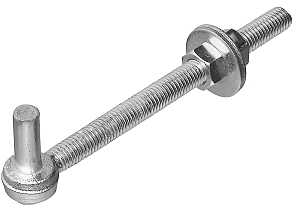 HOOK BOLT STEEL  ZINC 1/2X6IN 