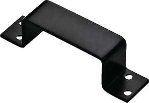 HOLDER BAR 6.4X1.5 BLACK STEEL