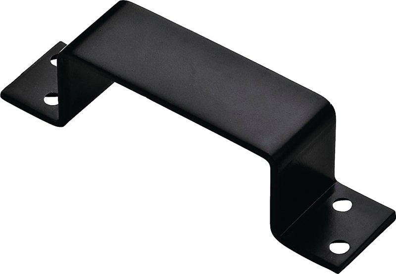 [6531602] HOLDER BAR 6.4X1.5 BLACK STEEL
