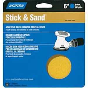 SANDING DISC 6IN 40GRIT 4PK   