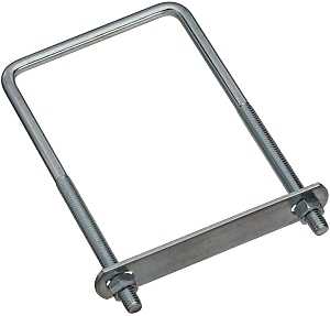 BOLT U SQUARE 3/8X4X7IN ZINC  