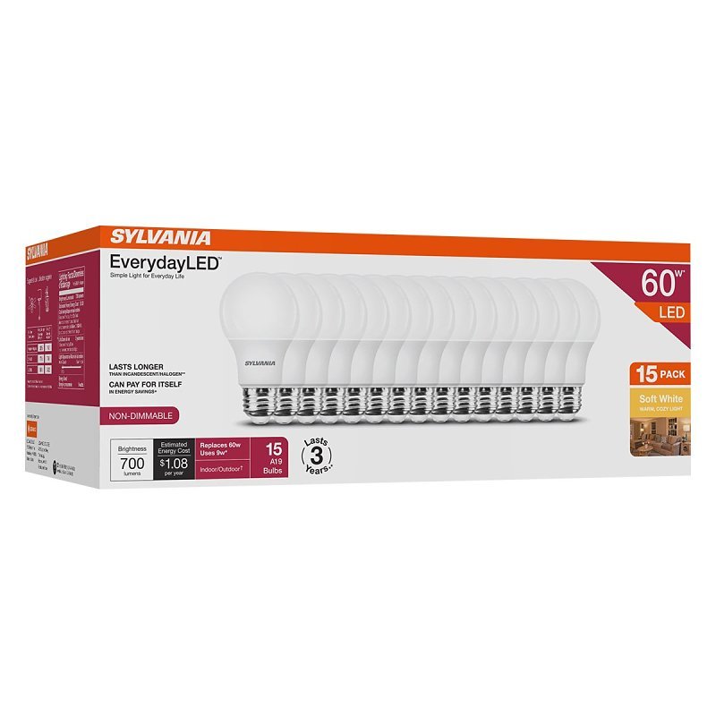 LED BULB A19 3YR 2700K SW 60W 