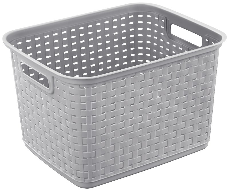 BASKET TALL WEAVE CEMENT      