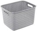 BASKET TALL WEAVE CEMENT      