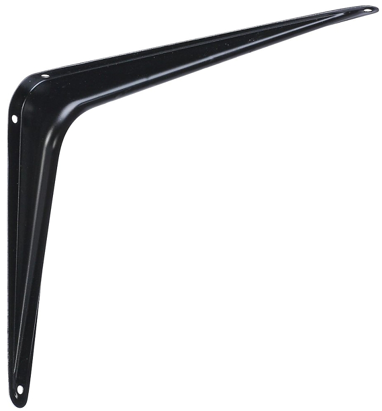 BRACKET SHELF UTLTY 8X10 BLK  
