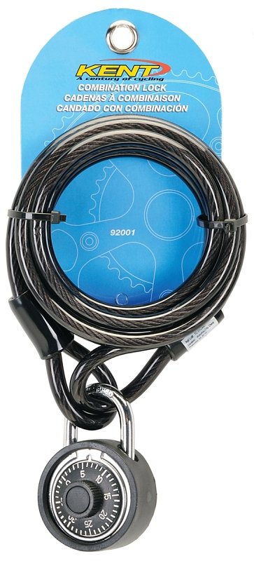 LOCK SET BICYC WITH CABLE COMB