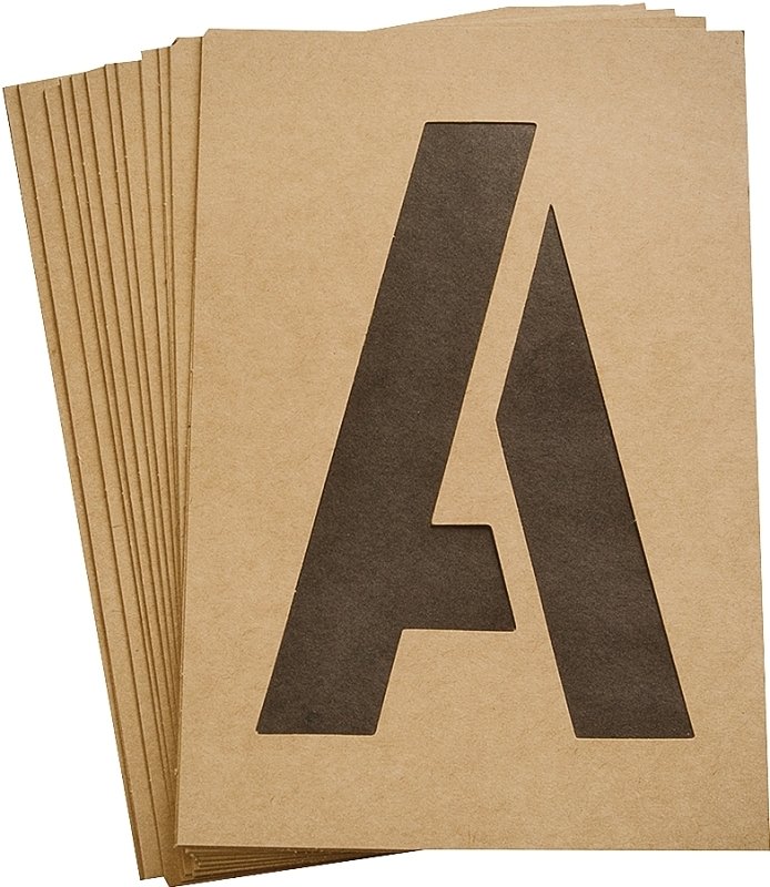 STENCIL NUMBER/LETTER 6IN KIT 