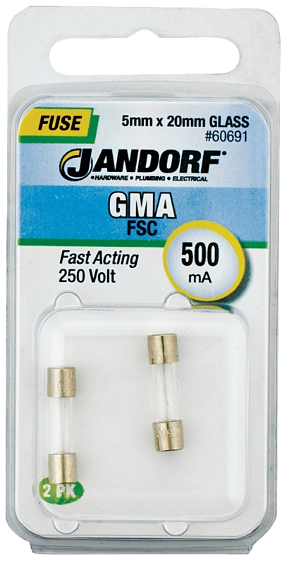 FUSE GMA 500MA FAST ACTING    