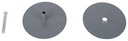 PLATE HOLE COVER 2-5/8DIA GRAY