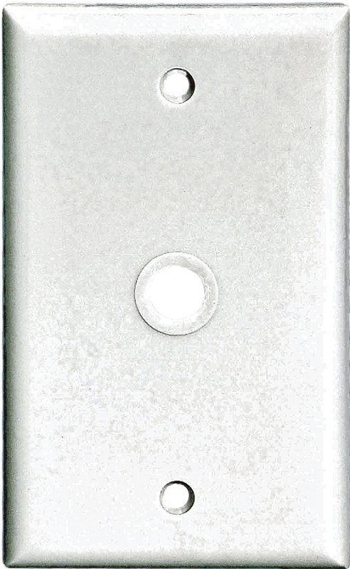 WALL PLATE TV/COAXIAL 1G WHITE