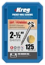 SCRW PKT NO8 WSH 2-1/2IN 125CT