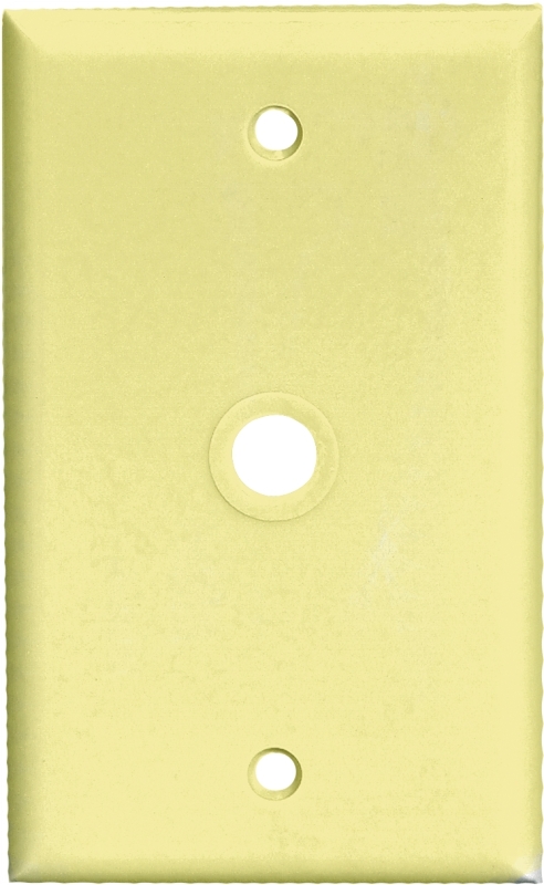 WALL PLATE TV/COAXIAL 1G IVORY