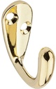 HOOK COAT/HAT BRASS           