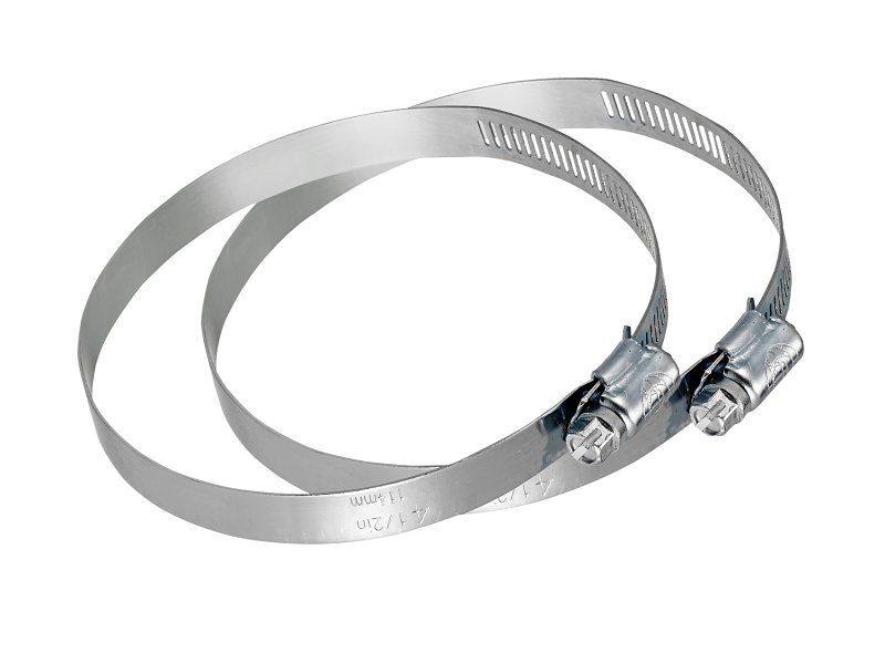 CLAMP TUBE WORM GEAR GALV 4IN 