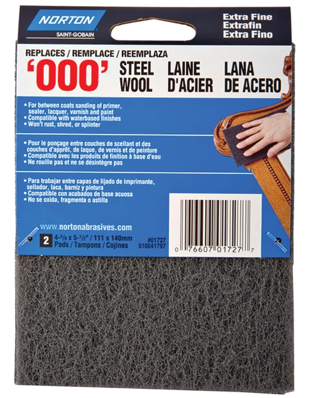 PAD STEEL WOOL SYN EXTRA FINE 