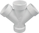 WYE DWV HUB DOUBLE 1-1/2      
