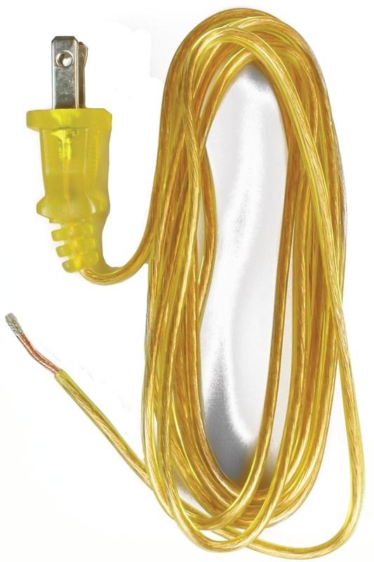 CORD LAMP 18-2/SPT-1 8FT GOLD 