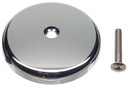 PLATE OVERFLOW 1-HOLE CHROME  