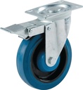 CASTER ELASTIC RUBB 265LB 4IN 