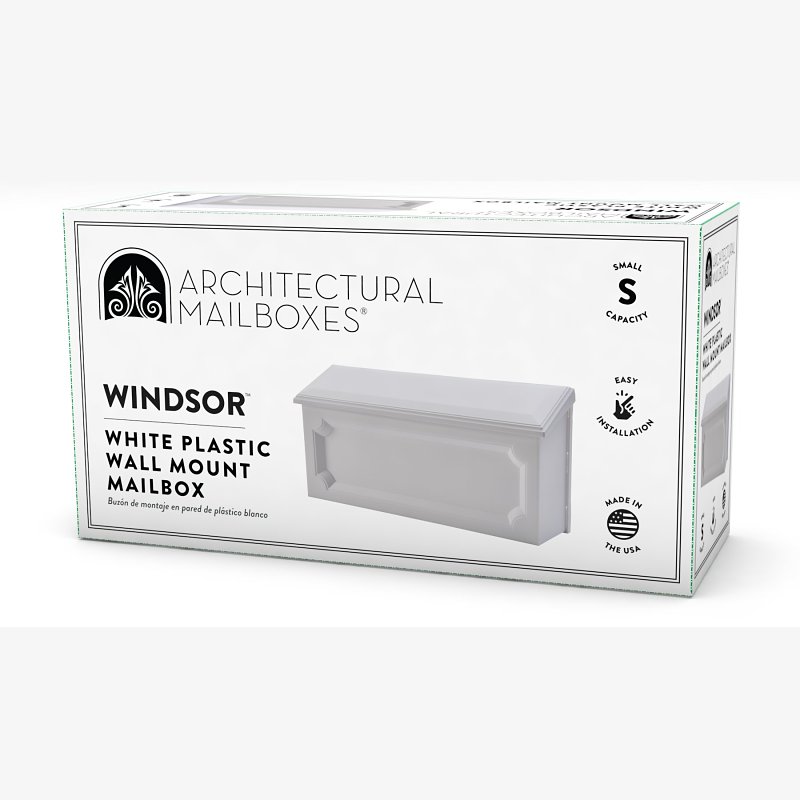 WINDSOR HORIZONTAL PLASTIC WHT