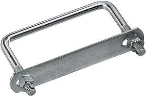 BOLT U SQUARE 3/8X4X3IN ZINC  