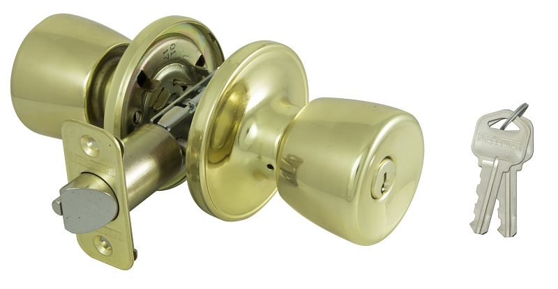 KNOB ENTRY TULIP POL BRASS KA3