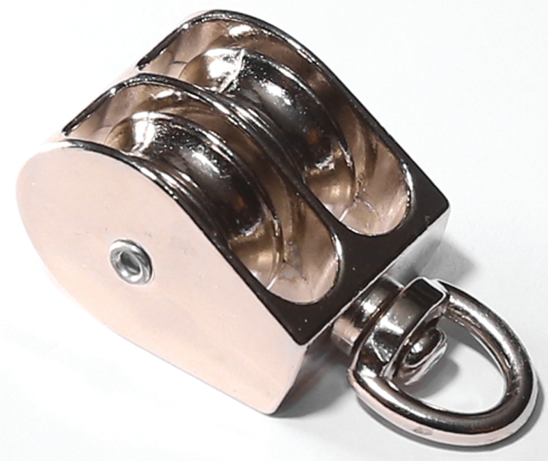 ROPE PULLEY SWVL DBL ZN 1-1/2 