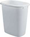 WASTEBASKET VANITY WHT 14.4QT 