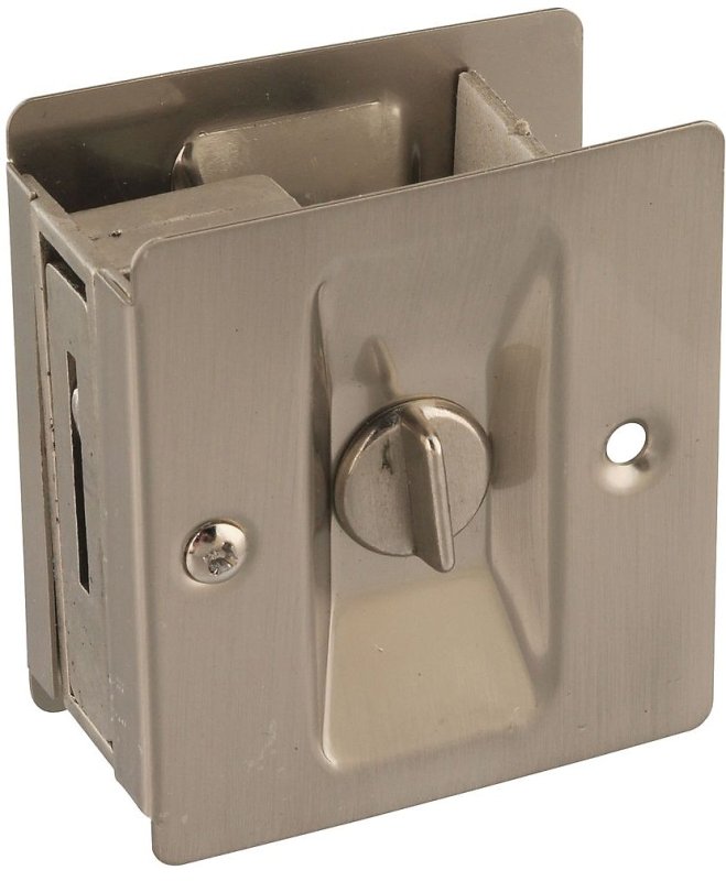 [2048023] POCKET DR LATCH/PULLS STN NCKL