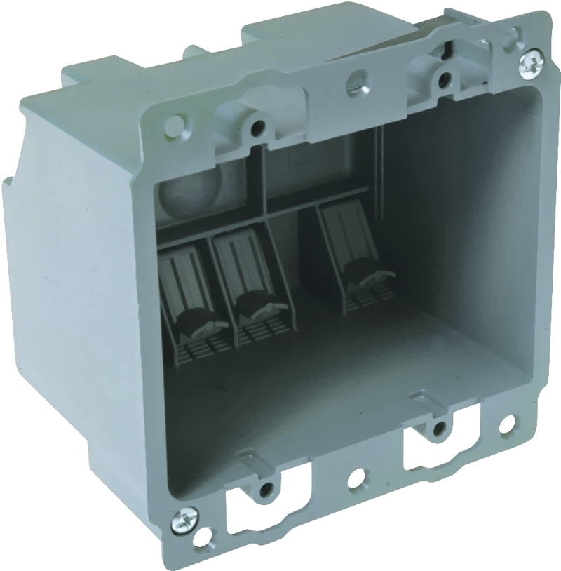 BOX OUTLET PVC 2G OLD WRK CLMP