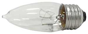 BULB LT CHNDLR 25W 120V CLR   