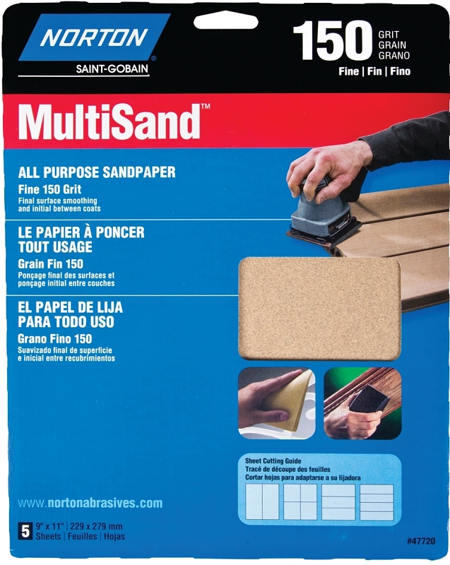 SANDPAPER AL OXD 150GRT 9X11IN