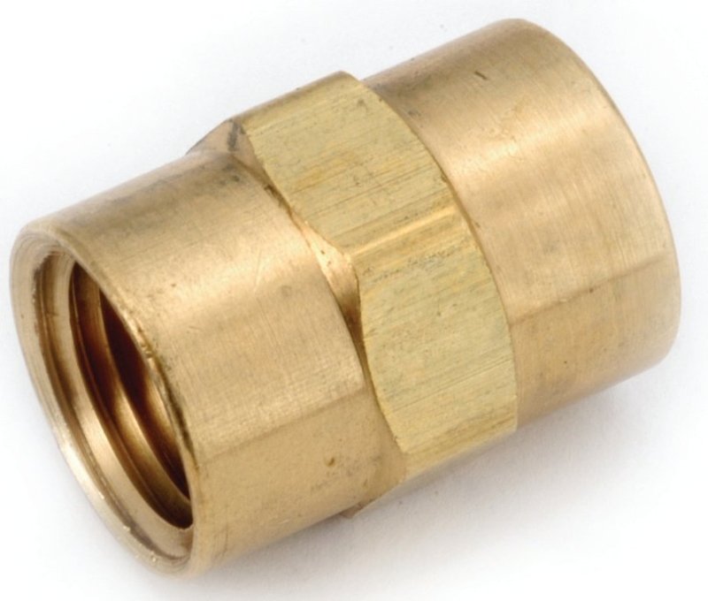 COUPLING BRASS BARSTOCK 3/8   