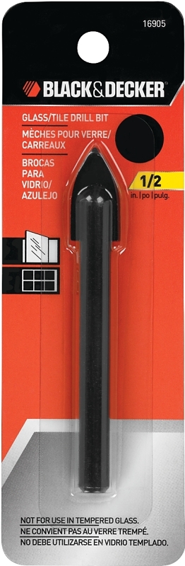 BIT DRILL GLASS/TILE 1/2IN    