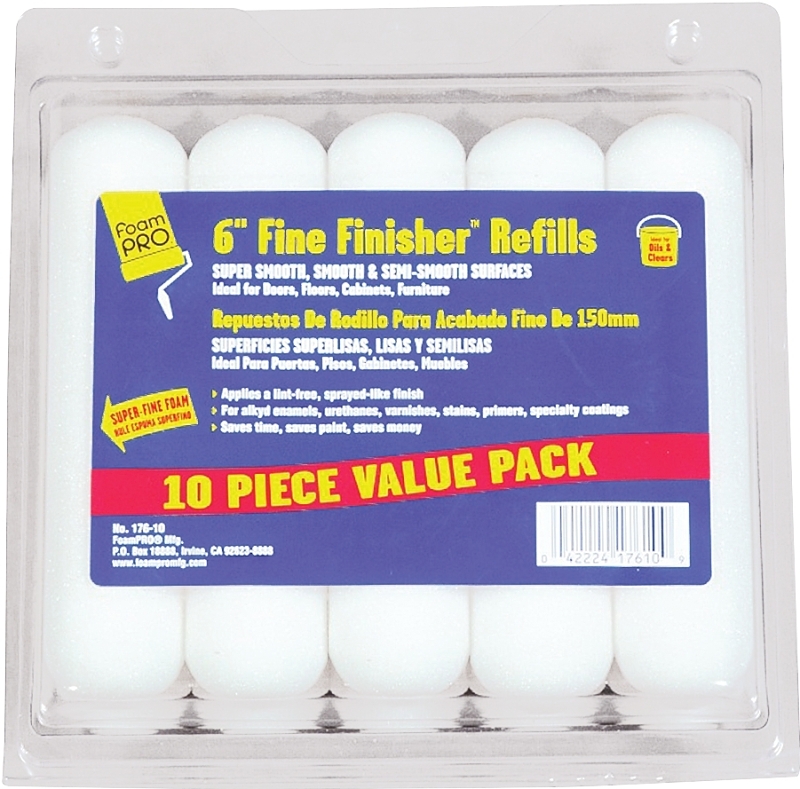 ROLLER COVER FOAM 10PK 6X3/8IN