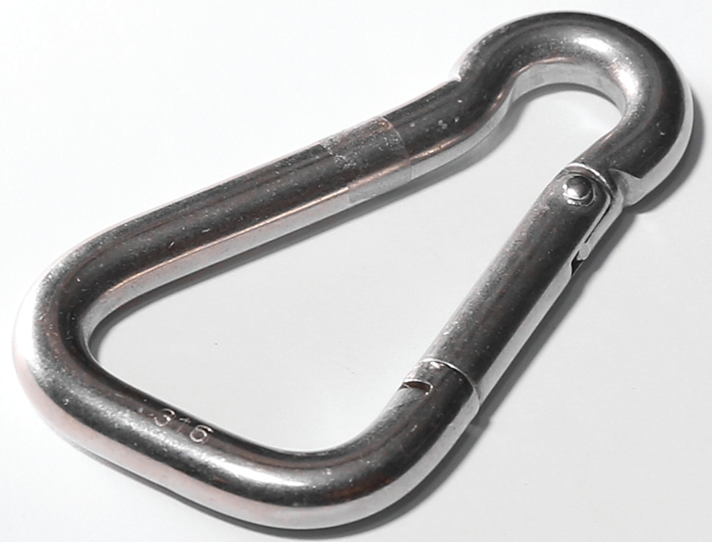 SPRING SNAP INTRLOCK SS 1/4   