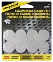 PAD FELT ROUND COMM GRAY 1IN  