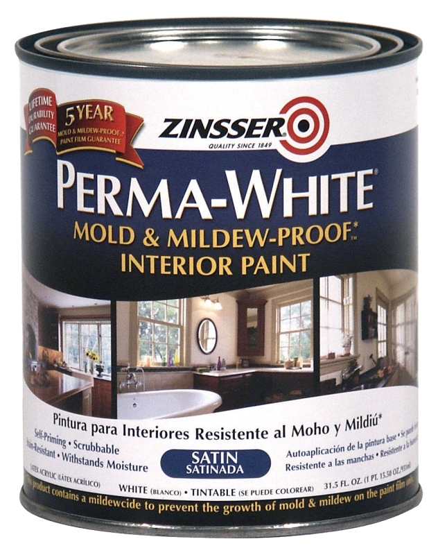PAINT INTR 931ML WHT SAT PERMA