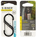 CARABINER DUAL SS NO3 BLACK   