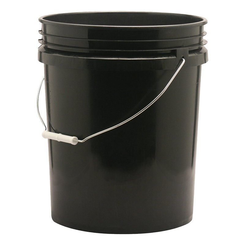 [3532561] PAIL PLASTIC BLACK 0.7MIL 5GA 