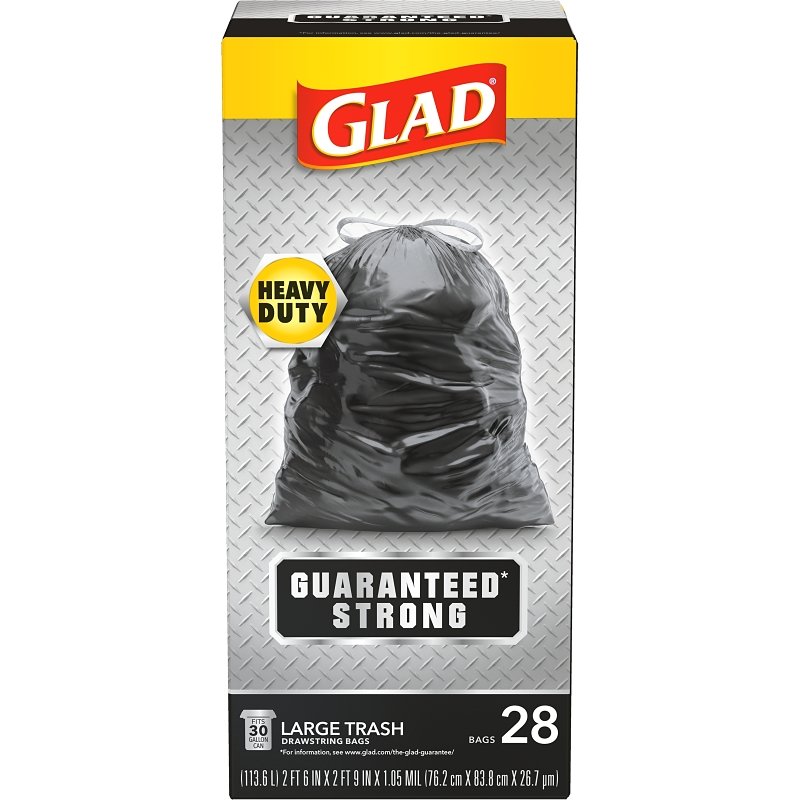[3357738] BAG TRASH HD DRWSTRN BLK L 30G