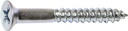 SCREW WOOD PH ZINC 6X5/8      